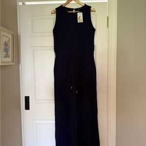 Elegant Navy Sleeveless Jumpsuit